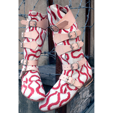 Vivienne Westwood パイレーツブーツ スクイグル柄 - ブーツ